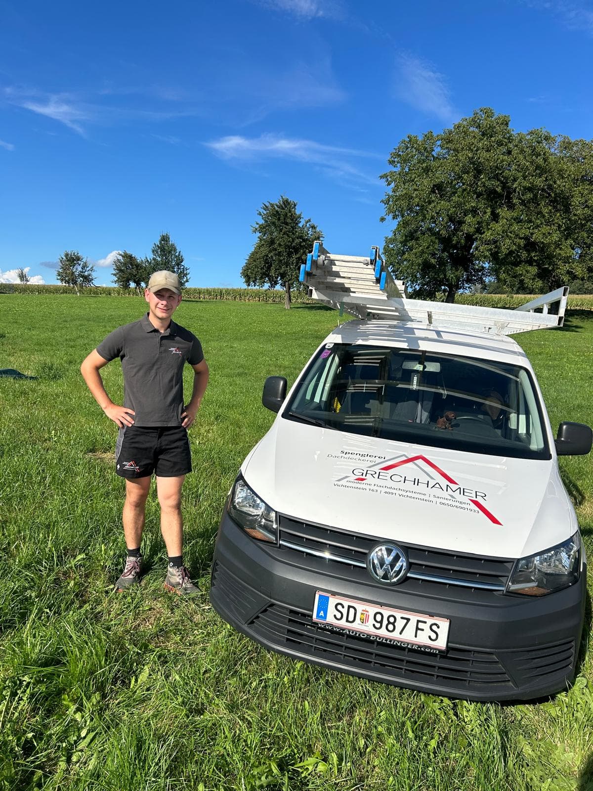 Lorenz Hubinger, Facharbeiter bei Grechhamer Dachsysteme